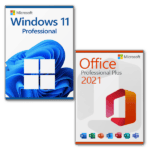 Microsoft Windows 11 Professional + Microsoft Office 2021 Professional Plus licence pour 3 PC