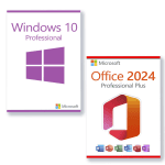 Microsoft Office 2024 Professional Plus + Microsoft Windows 10 Professional pour 3 PCs