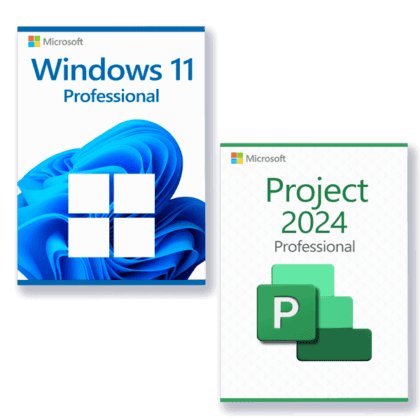 Microsoft Windows 11 Professional + Microsoft Project 2024 Professional licenza per 3 dispositivi