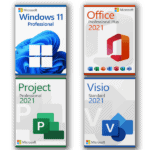 Microsoft Windows 11 Professional + Microsoft Project 2021 Professional + Microsoft Office 2021 Professional + Microsoft Visio 2021 Standard license for 3 devices