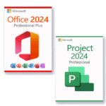 Microsoft Office 2024 Professional Plus + Microsoft Project 2024 Professional licencia para 3 dispositivos