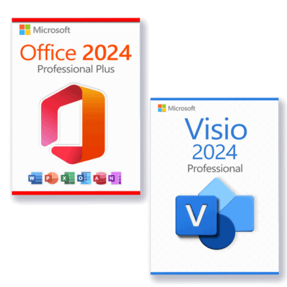 Microsoft Office 2024 Professional Plus + Microsoft Visio 2024 Professional licencia para 3 dispositivos