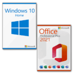 Combo Microsoft Windows 10 Home + Microsoft Office 2021 Professional