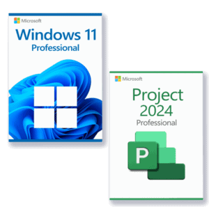 Microsoft Windows 11 Professional + Microsoft Project 2024 Professional licencia para 3 dispositivos