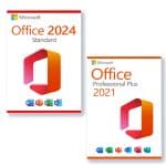 Microsoft Office 2024 Standard + Microsoft Office 2021 Professional Plus für 3 PC