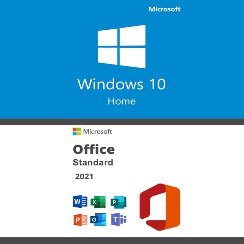 Microsoft Windows 10 Home + Microsoft Office 2021 Standard usa