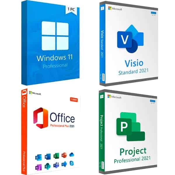 Windows 11 Professional + Project 2021 Professional + Office 2021