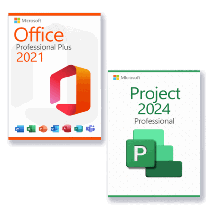 Microsoft Office 2021 Professional Plus + Microsoft Project 2024 Professional license for 3 devices