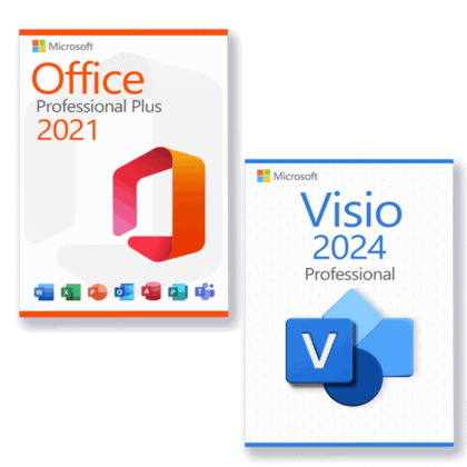 Microsoft Office 2021 Professional Plus + Microsoft Visio 2024 Professional license for 3 devices