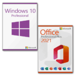 Microsoft Windows 10 Professional + Microsoft Office 2021 Professional Plus Lizenz für 3 PC