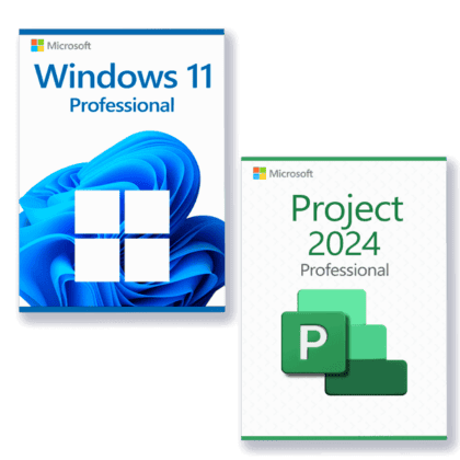 Microsoft Windows 11 Professional + Microsoft Project 2024 Professional license for 3 devices